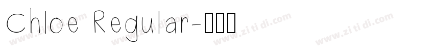 Chloe Regular字体转换